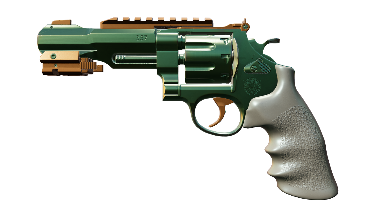 Front view of R8 Revolver | Leafhopper