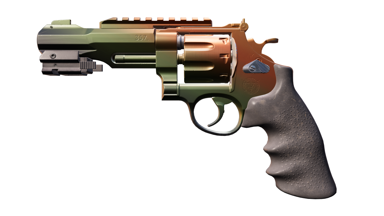 Front view of R8 Revolver | Amber Fade