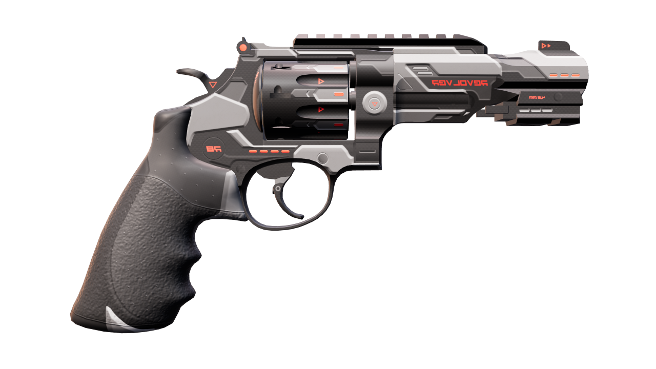 Back view of R8 Revolver | Reboot