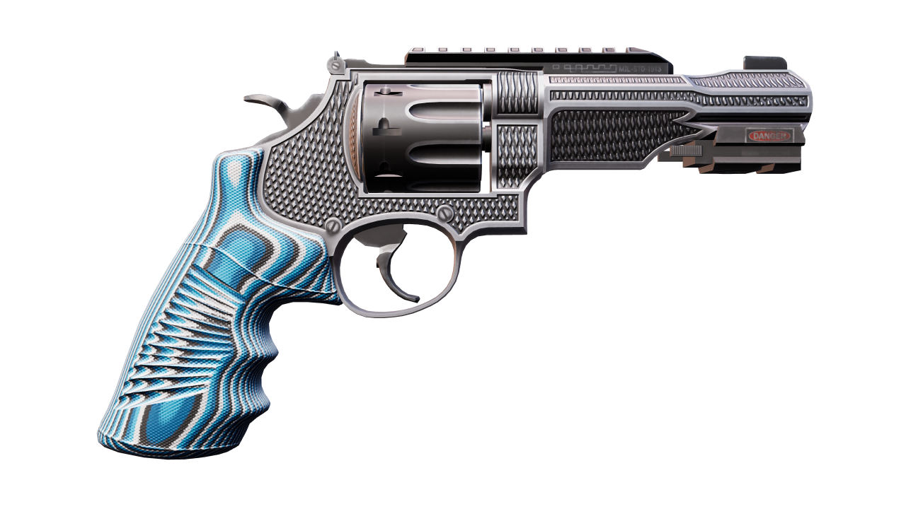Back view of R8 Revolver | Grip