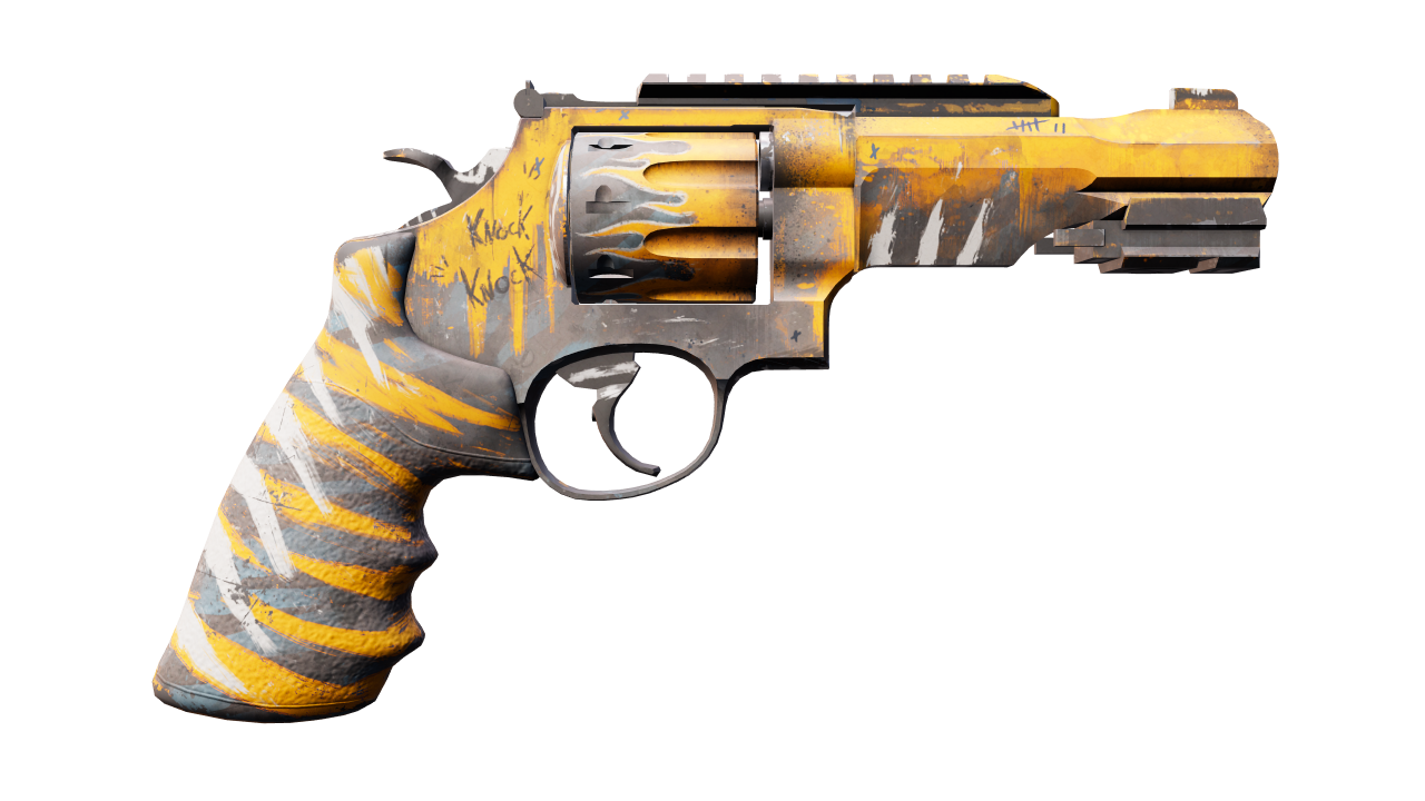 Back view of R8 Revolver | Skull Crusher