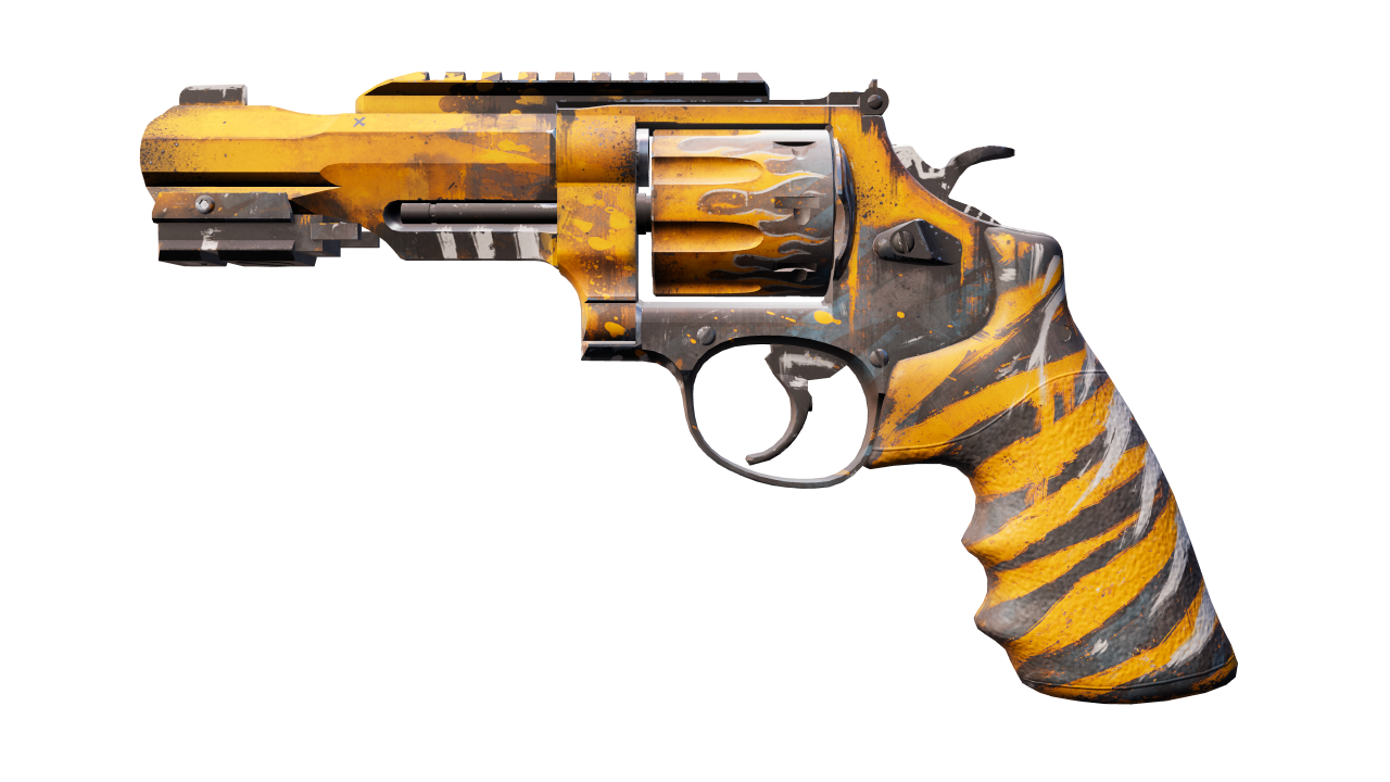 Front view of R8 Revolver | Skull Crusher