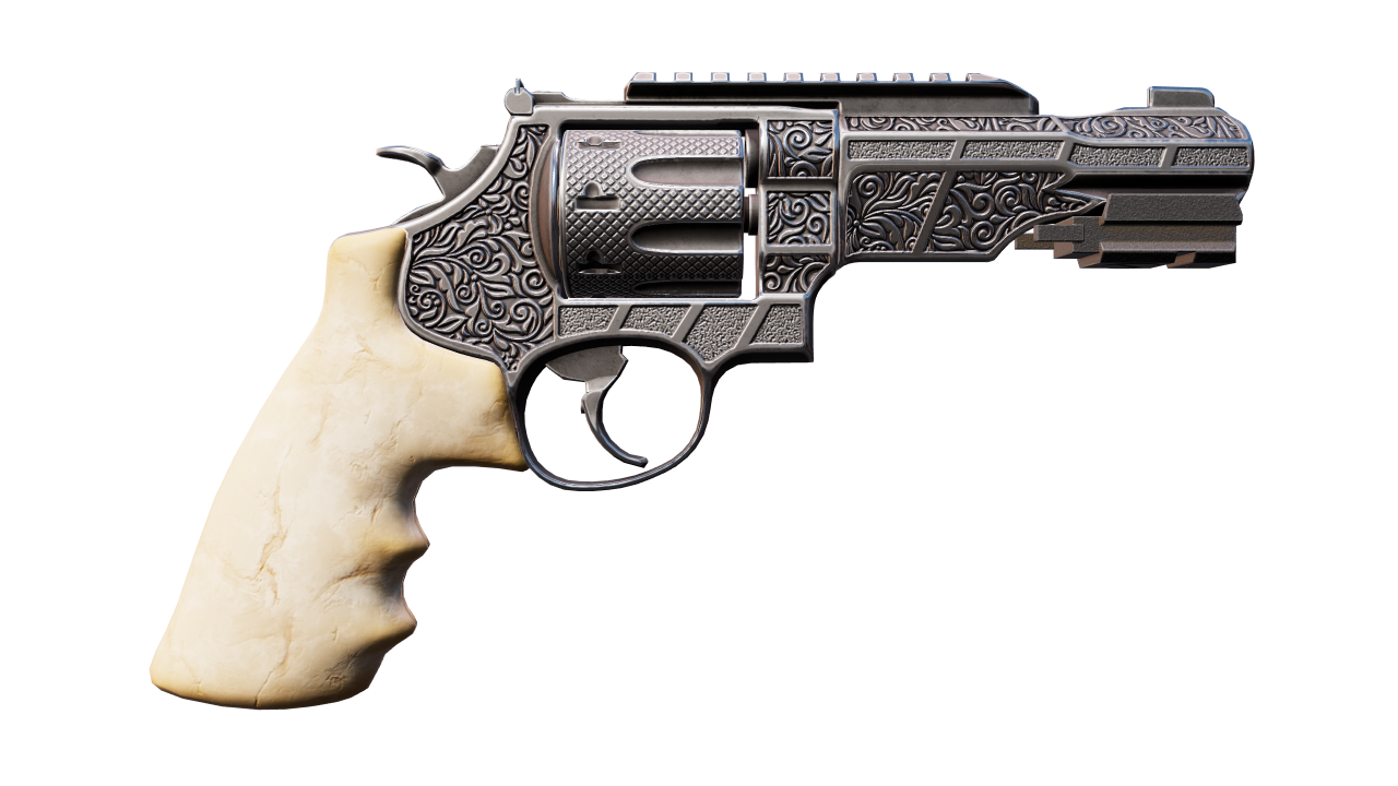 Back view of R8 Revolver | Memento
