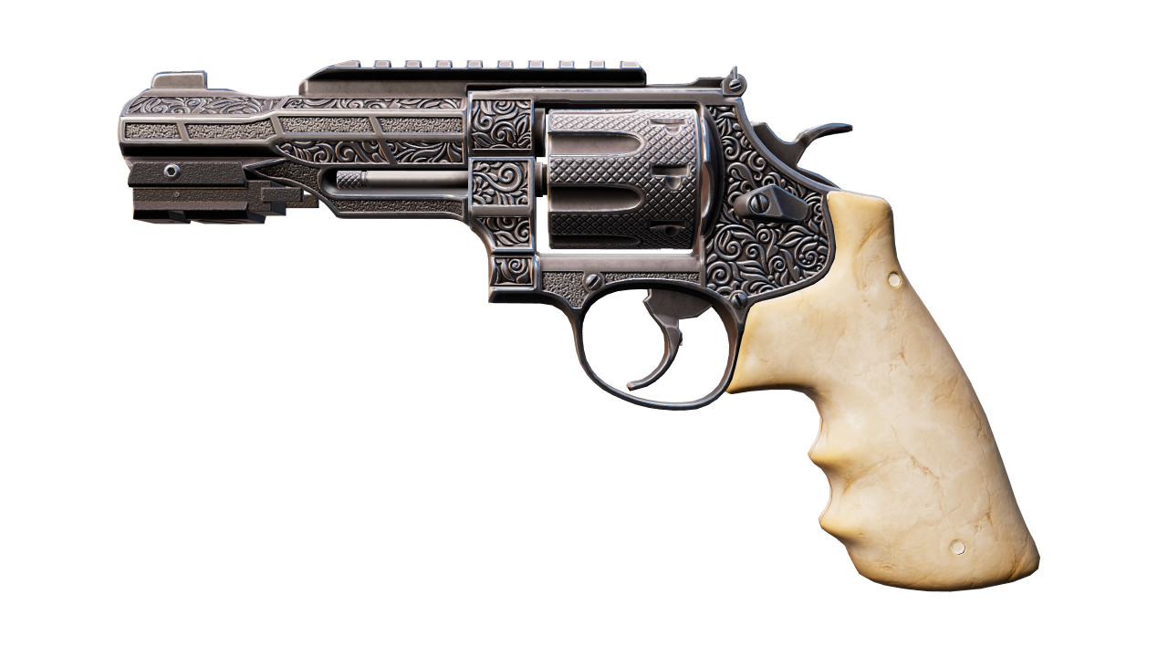 Front view of R8 Revolver | Memento