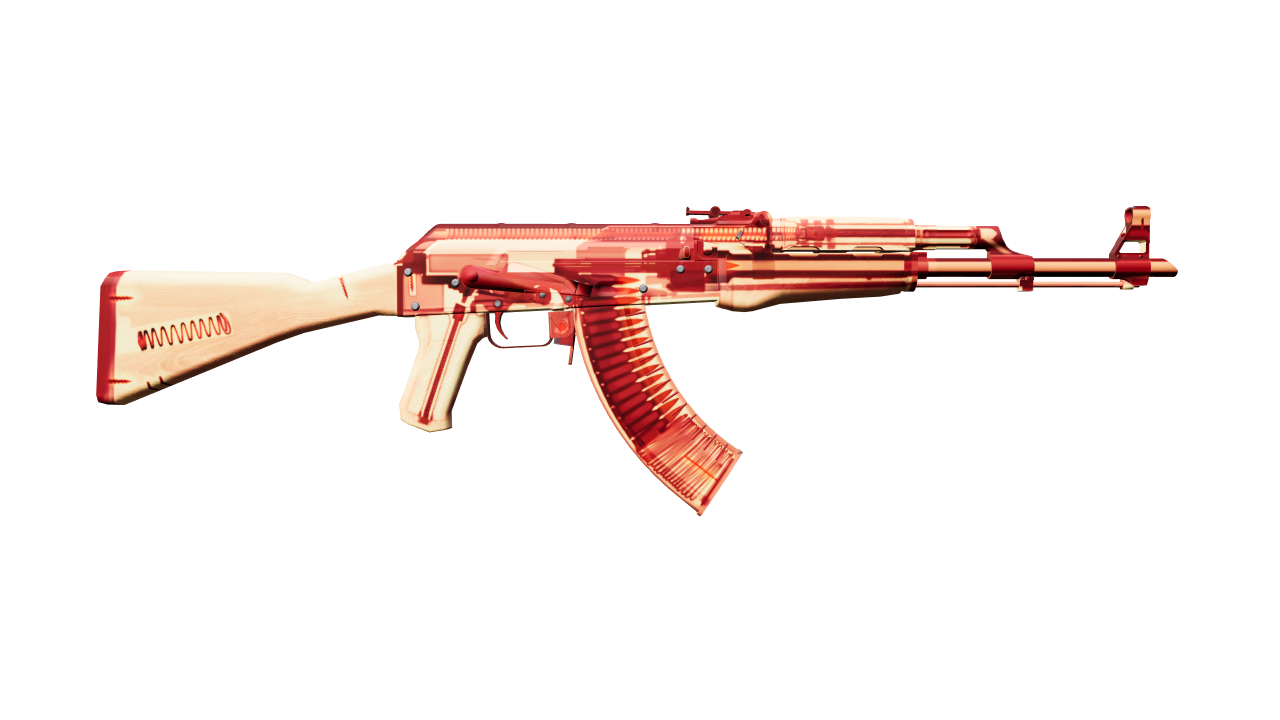 Back view of AK-47 | X-Ray