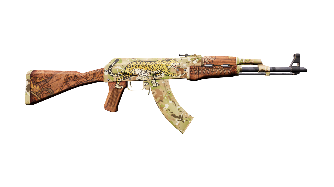 Back view of AK-47 | Panthera onca