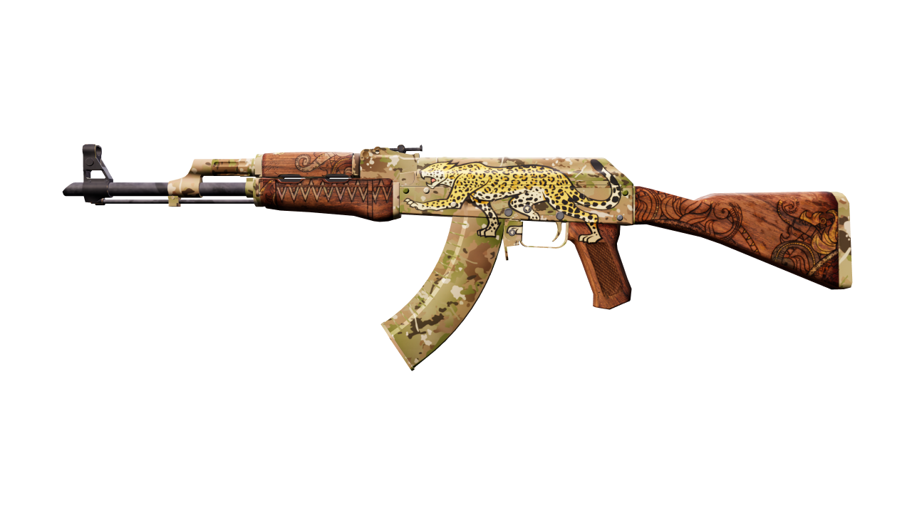 Front view of AK-47 | Panthera onca