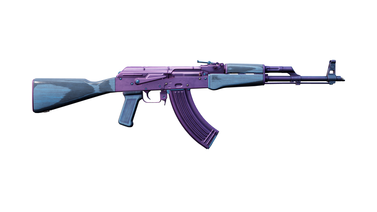 Back view of AK-47 | Midnight Laminate
