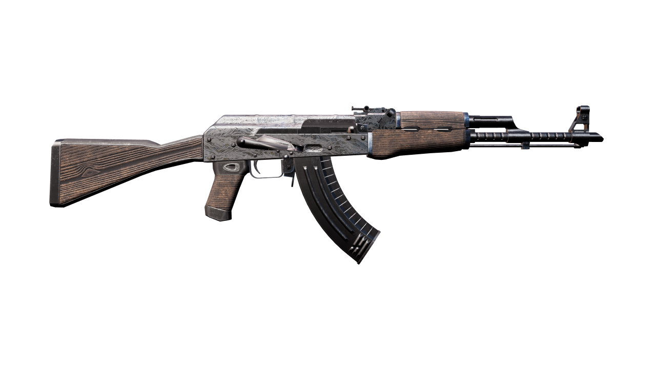 Back view of AK-47 | Steel Delta