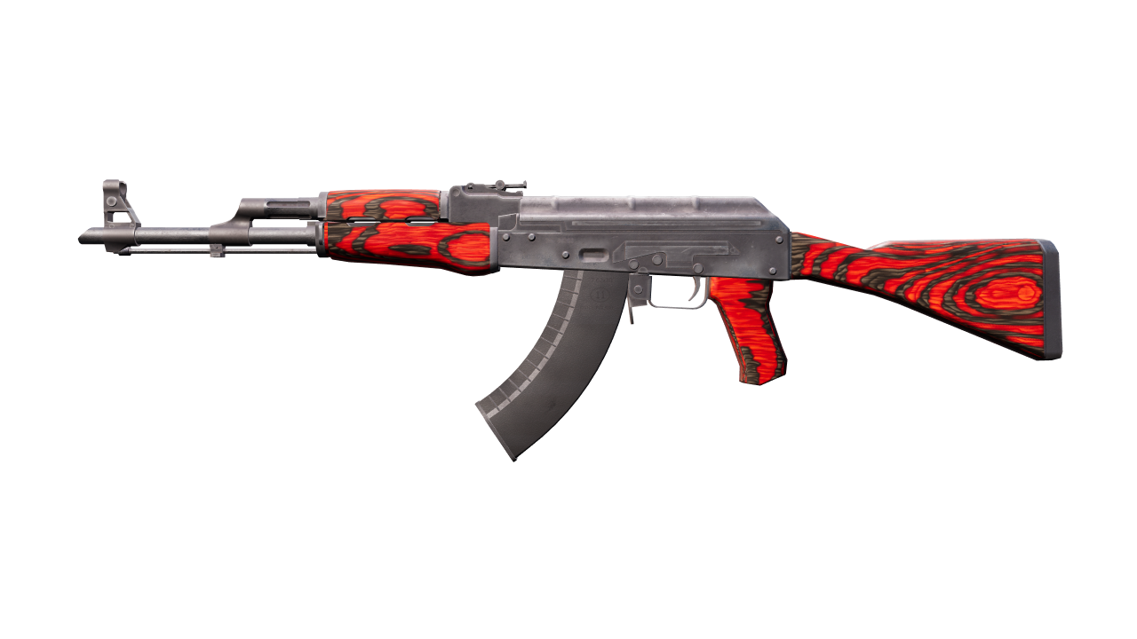 Front view of AK-47 | Red Laminate