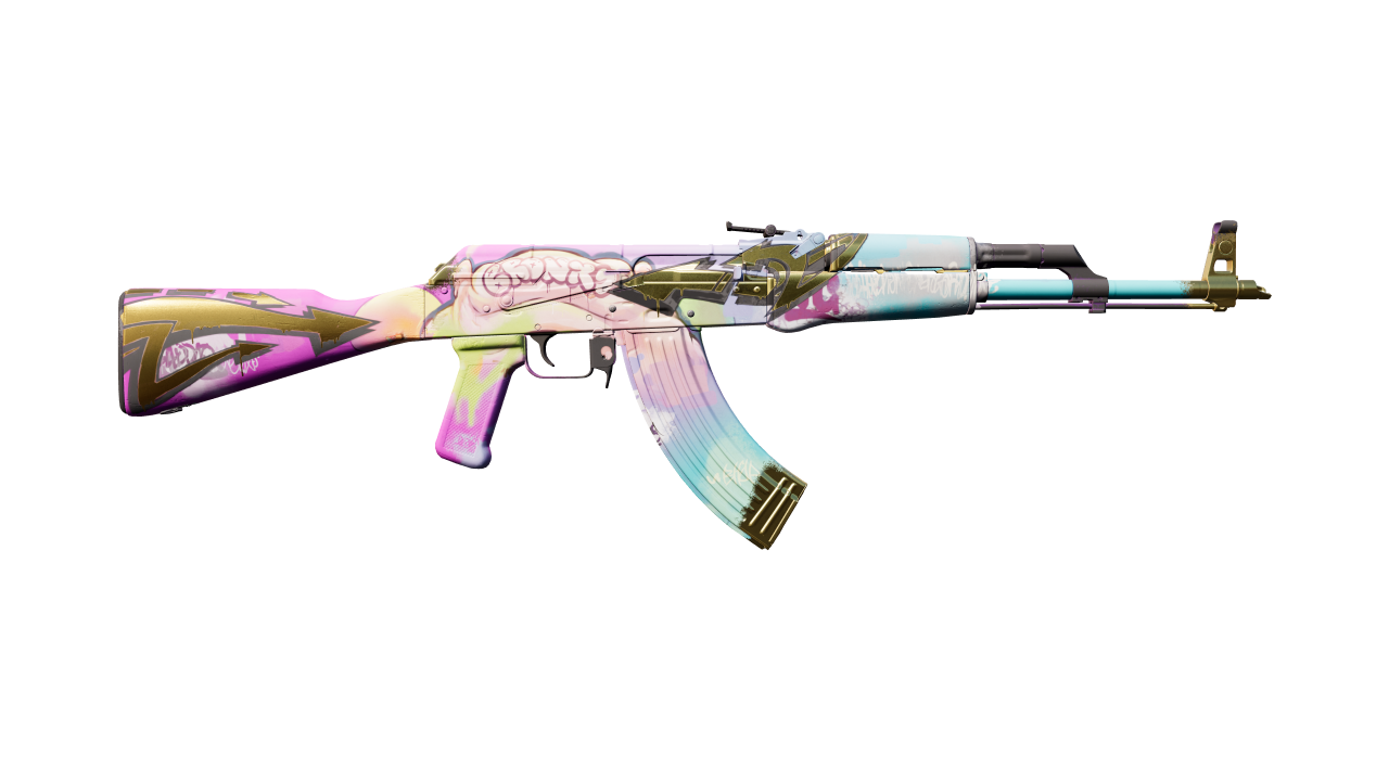 Back view of AK-47 | B the Monster
