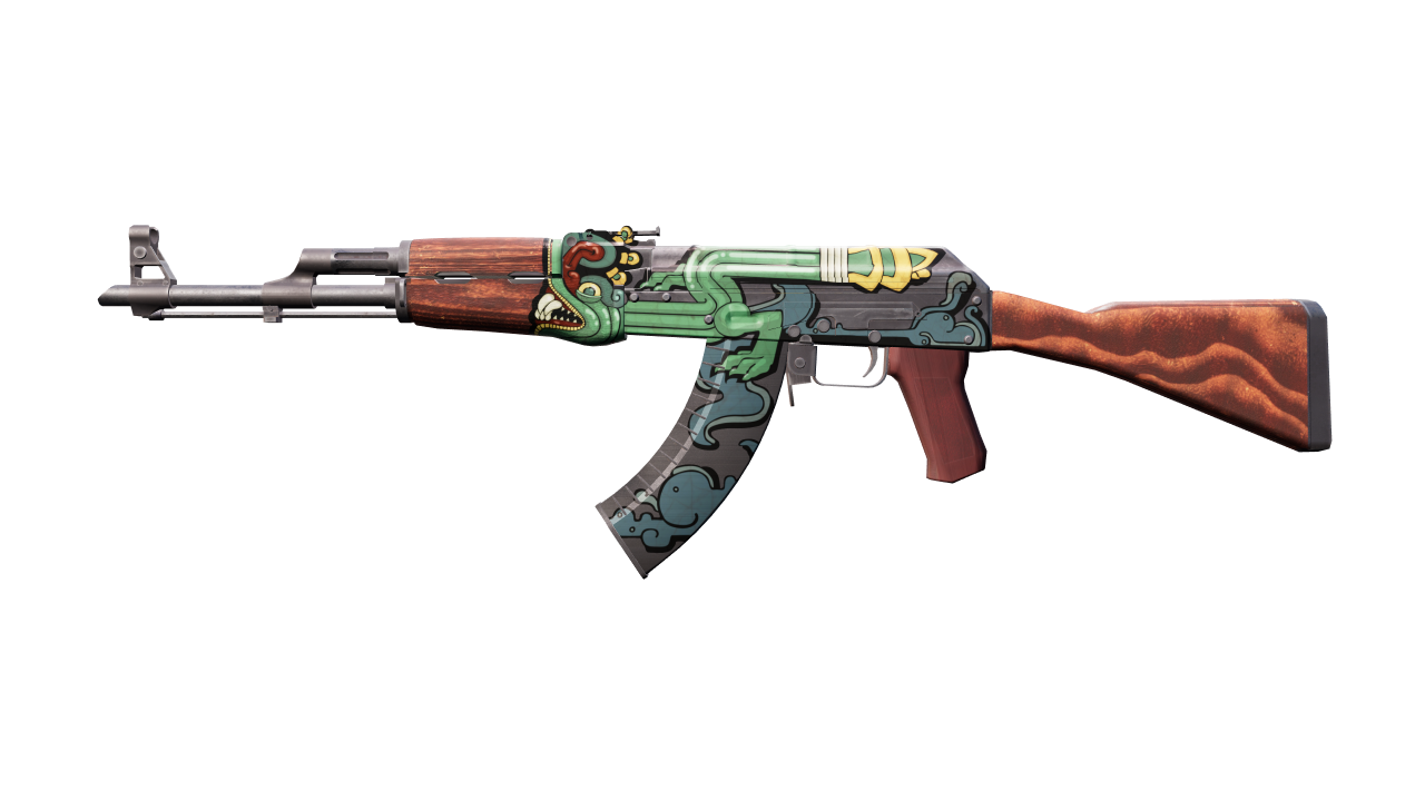 Front view of AK-47 | Fire Serpent
