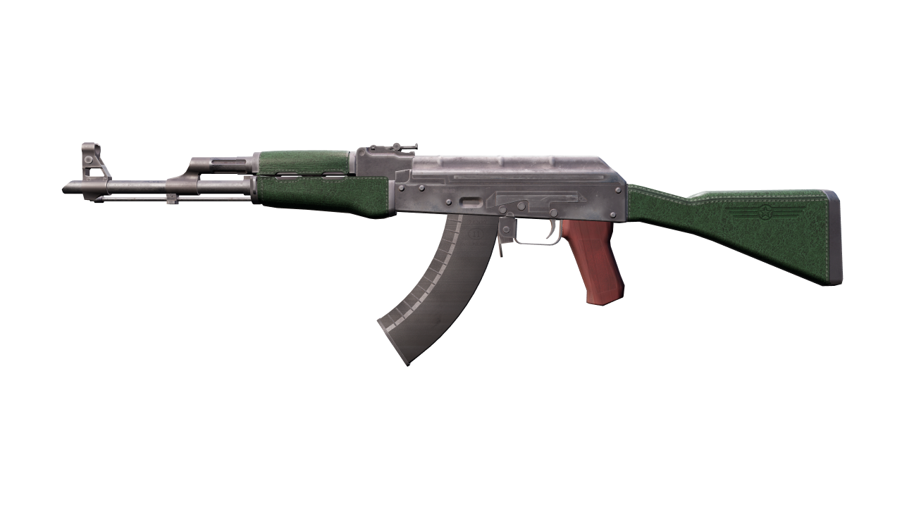 Front view of AK-47 | First Class