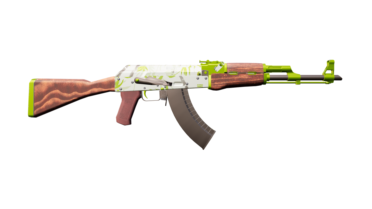Back view of AK-47 | Hydroponic