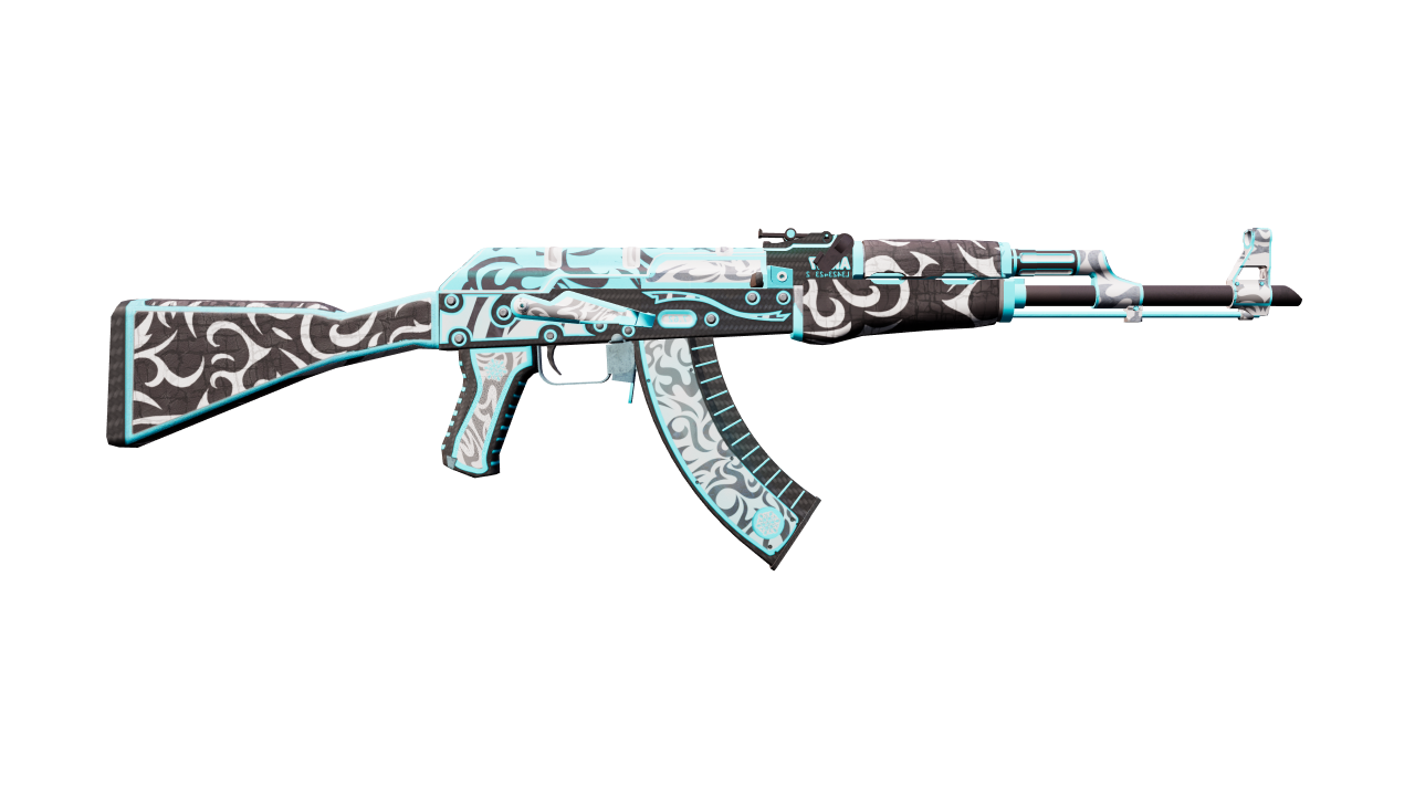 Back view of AK-47 | Frontside Misty
