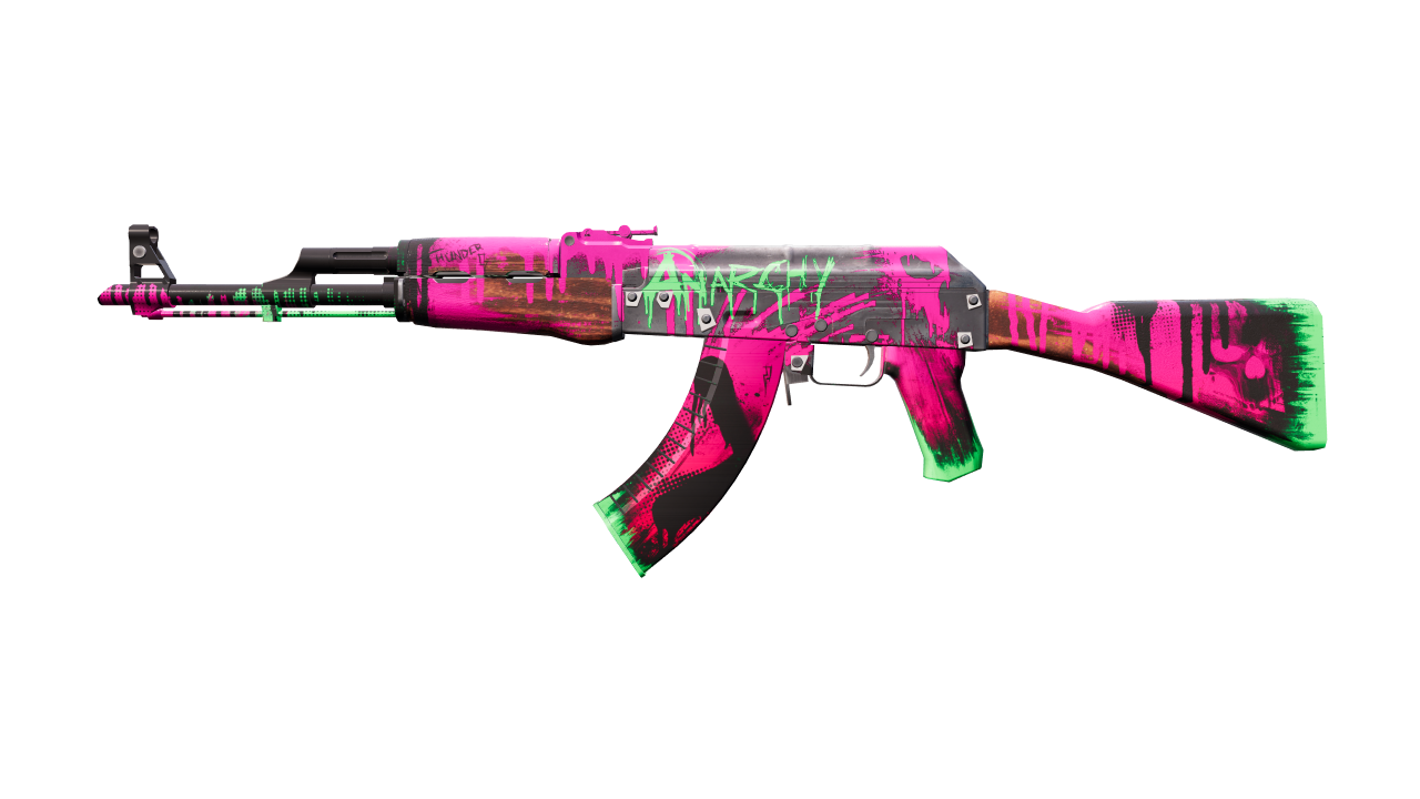 Front view of AK-47 | Neon Revolution