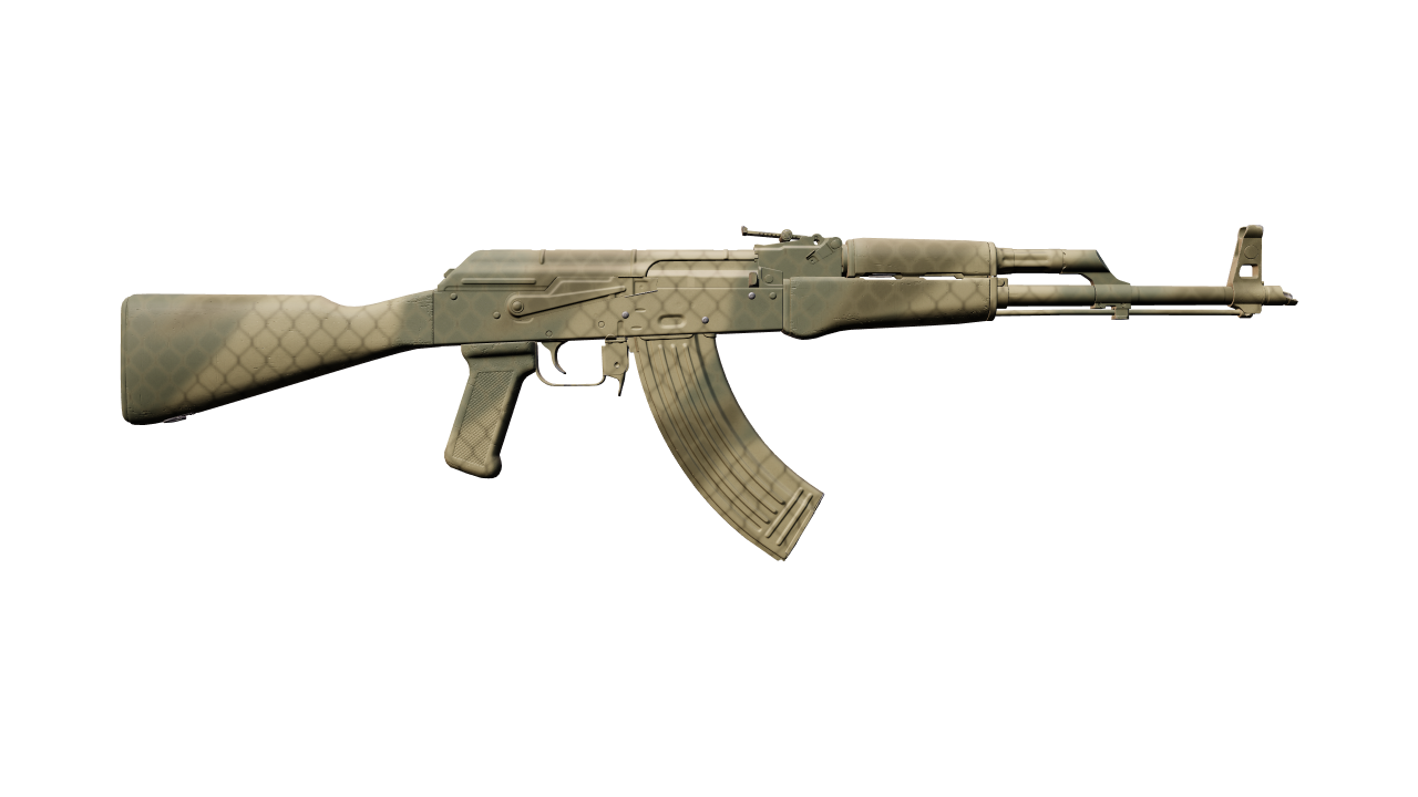 Back view of AK-47 | Safari Mesh