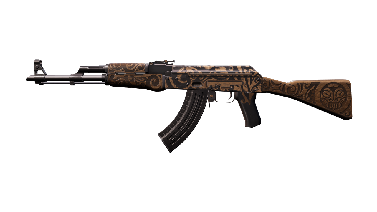 Front view of AK-47 | Uncharted