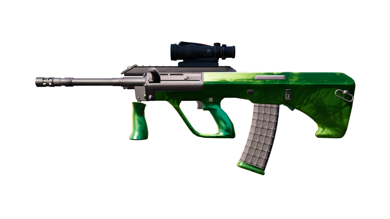 Front view of AUG | Carved Jade