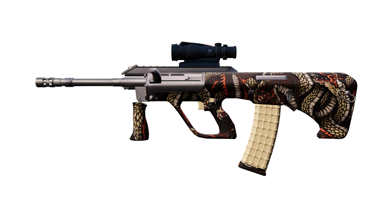 Front view of AUG | Snake Pit