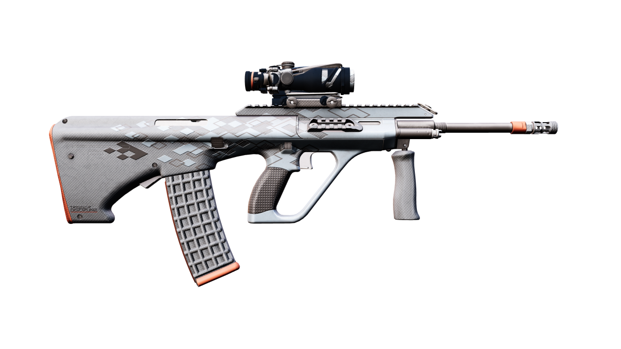 Back view of AUG | Trigger Discipline