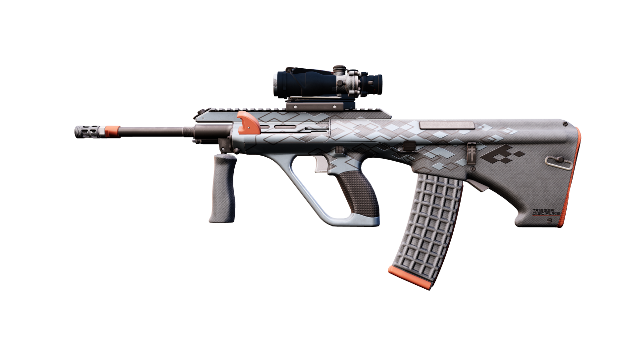 Front view of AUG | Trigger Discipline