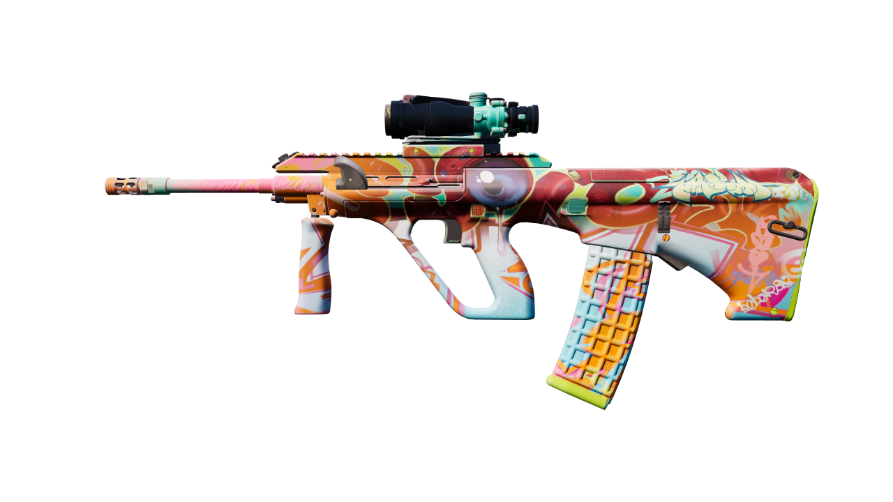 Front view of AUG | Eye of Zapems