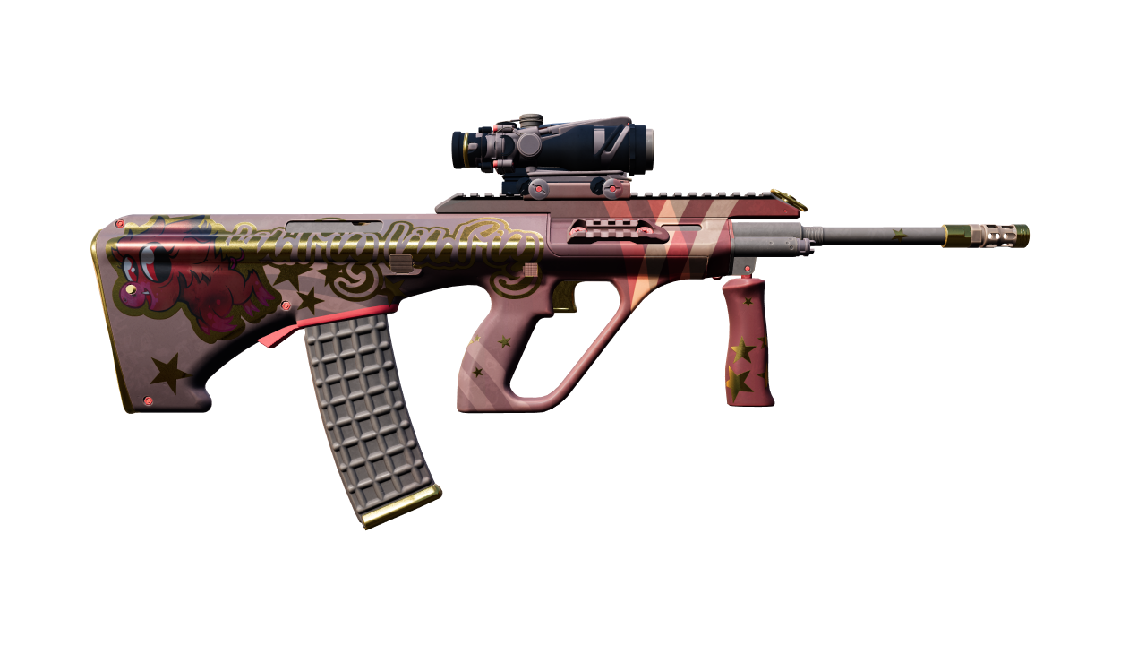 Back view of AUG | Lil' Pig
