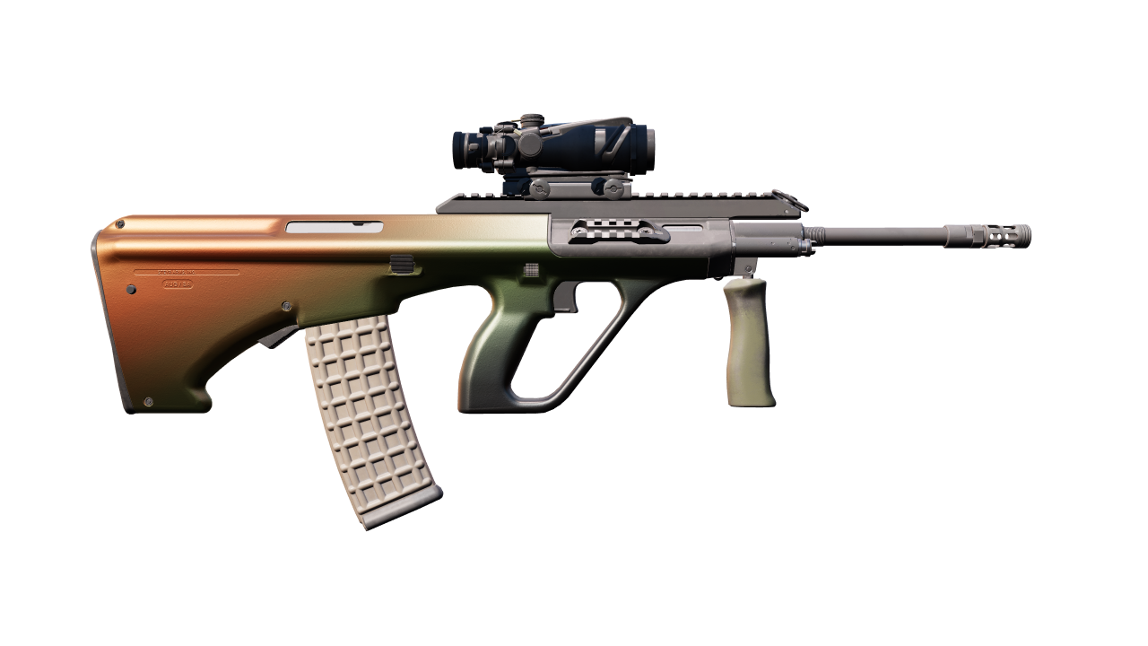 Back view of AUG | Amber Fade