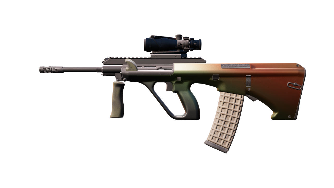 Front view of AUG | Amber Fade