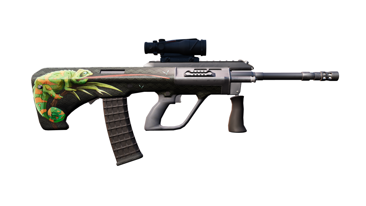 Back view of AUG | Chameleon