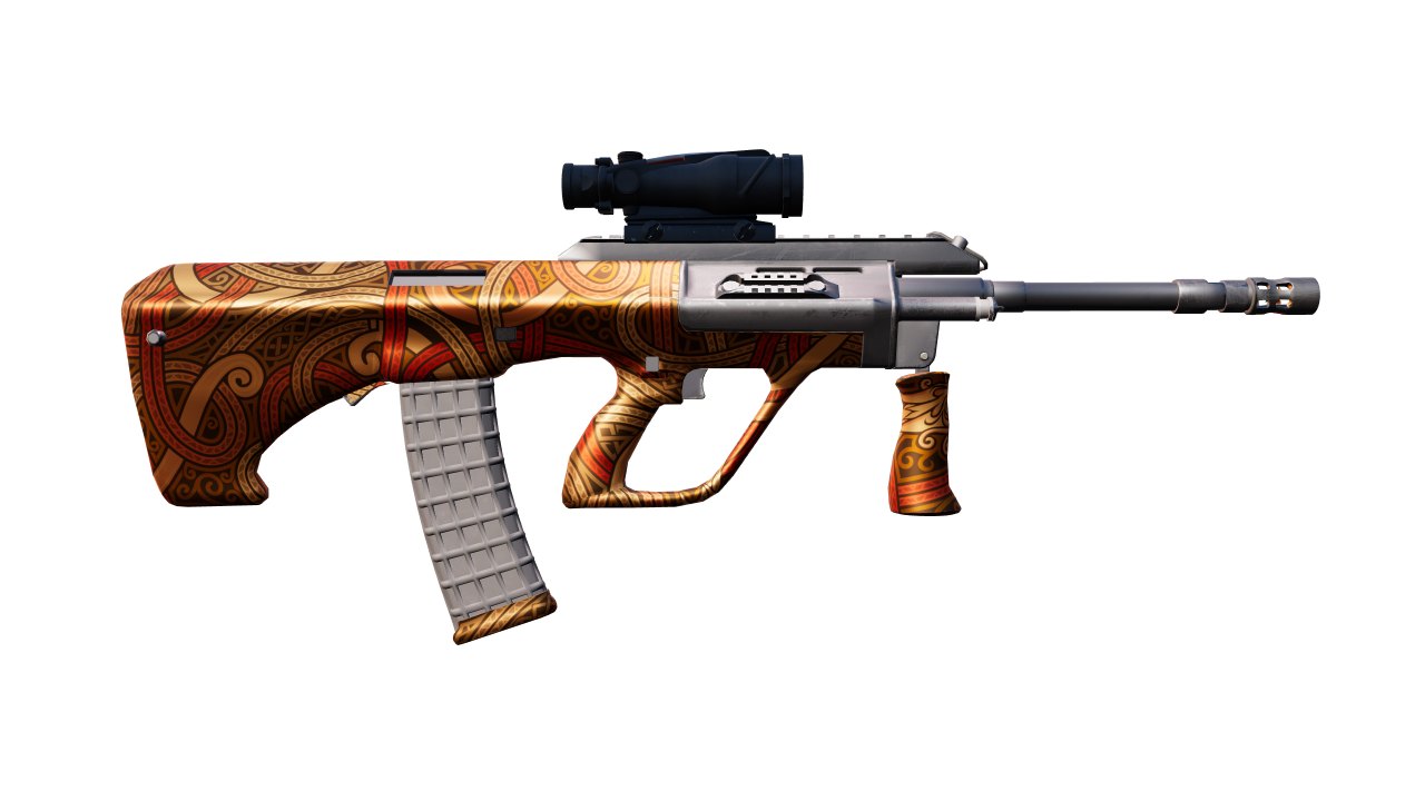 Back view of AUG | Flame Jörmungandr