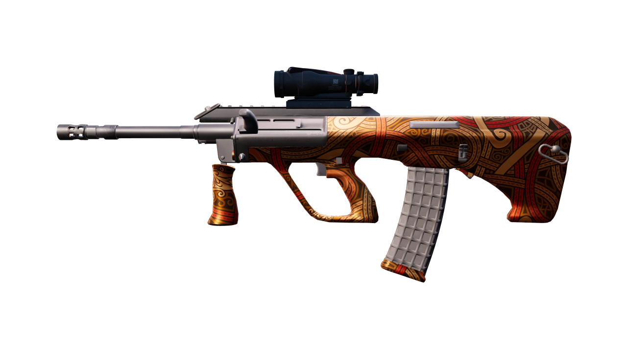 Front view of AUG | Flame Jörmungandr