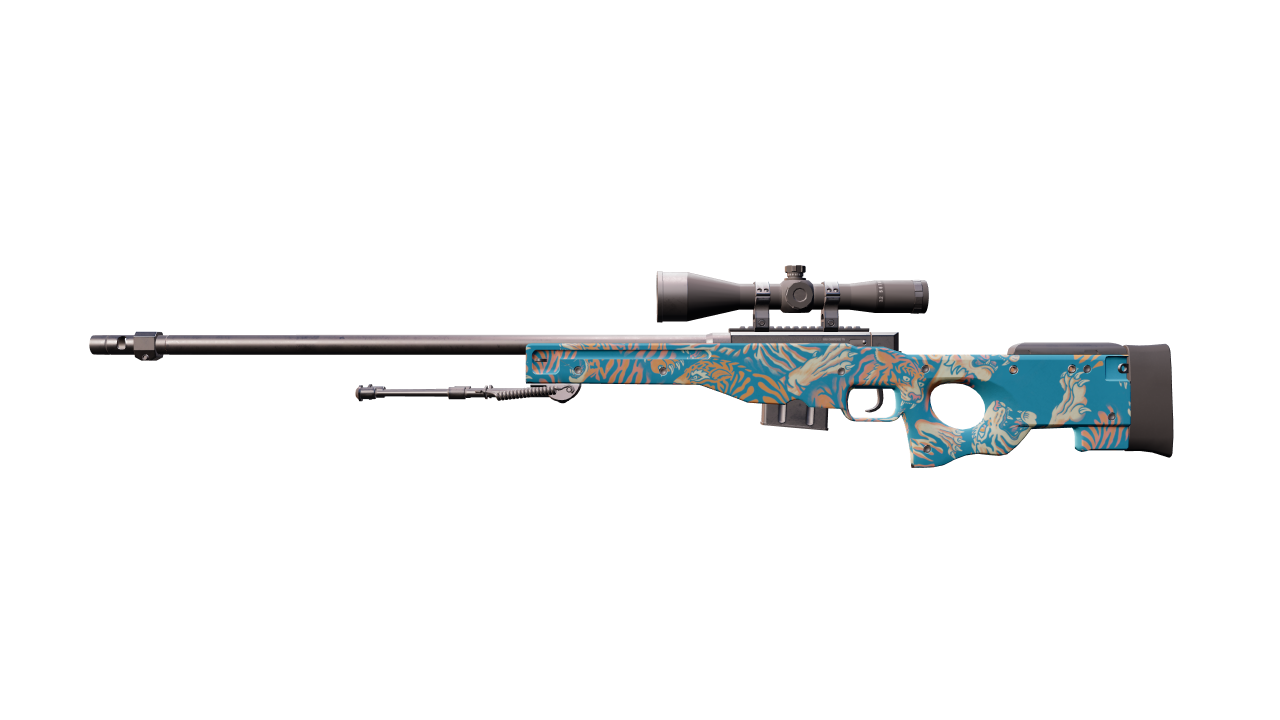 Front view of AWP | Silk Tiger