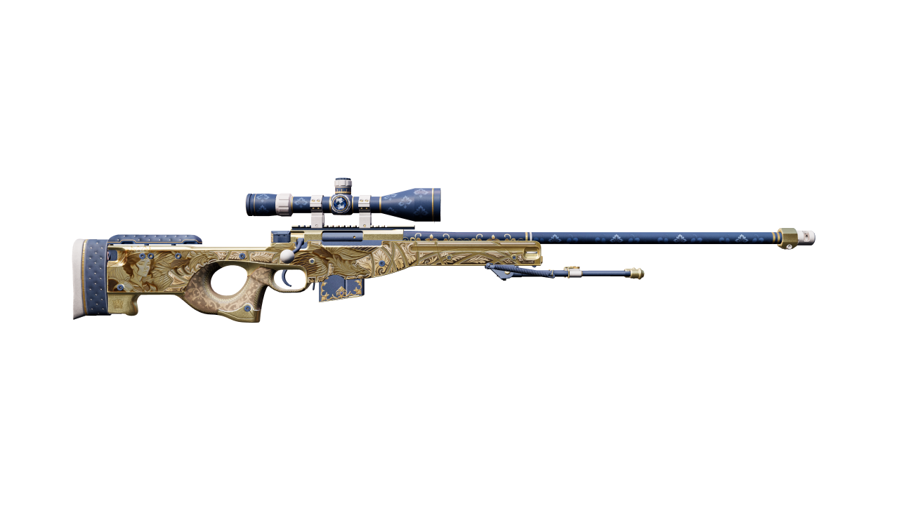 Back view of AWP | Queen's Gambit