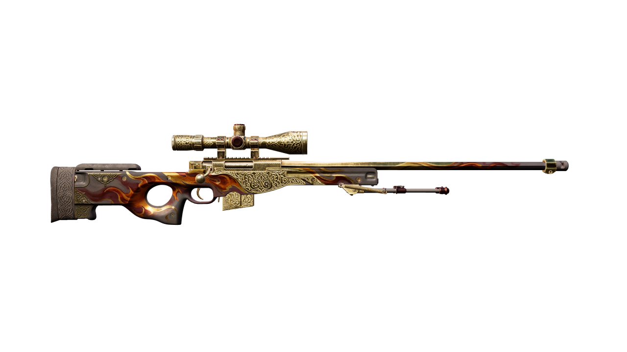 Back view of AWP | Sovereign Flame
