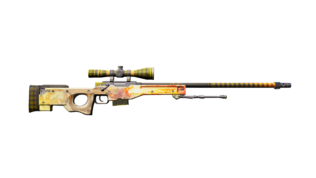 Back view of AWP | Dragon Lore