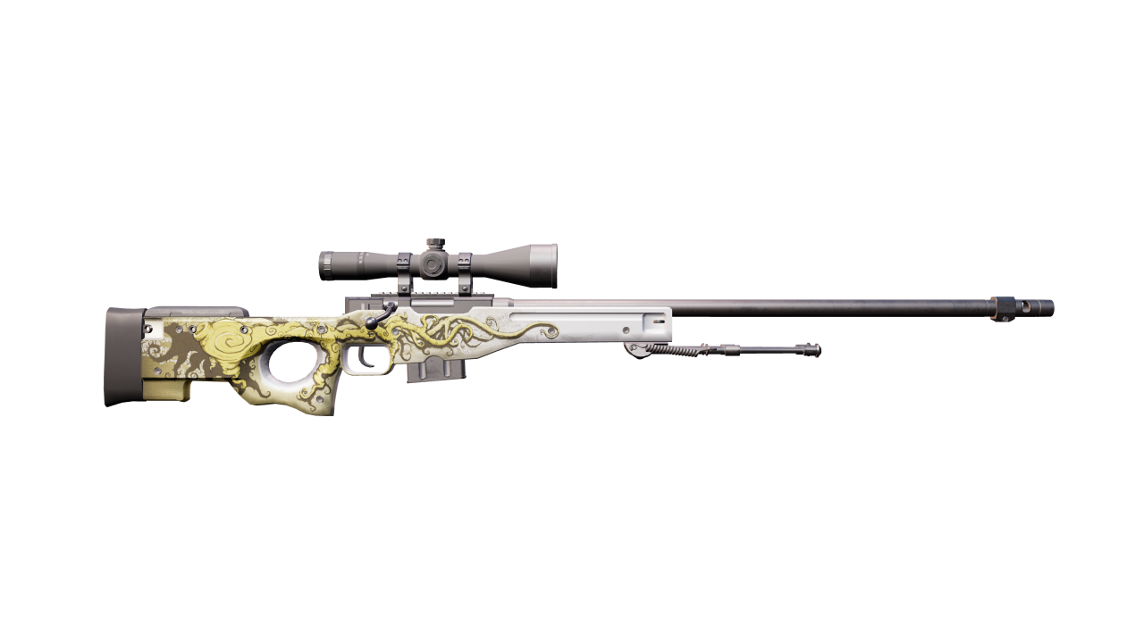 Back view of AWP | Worm God