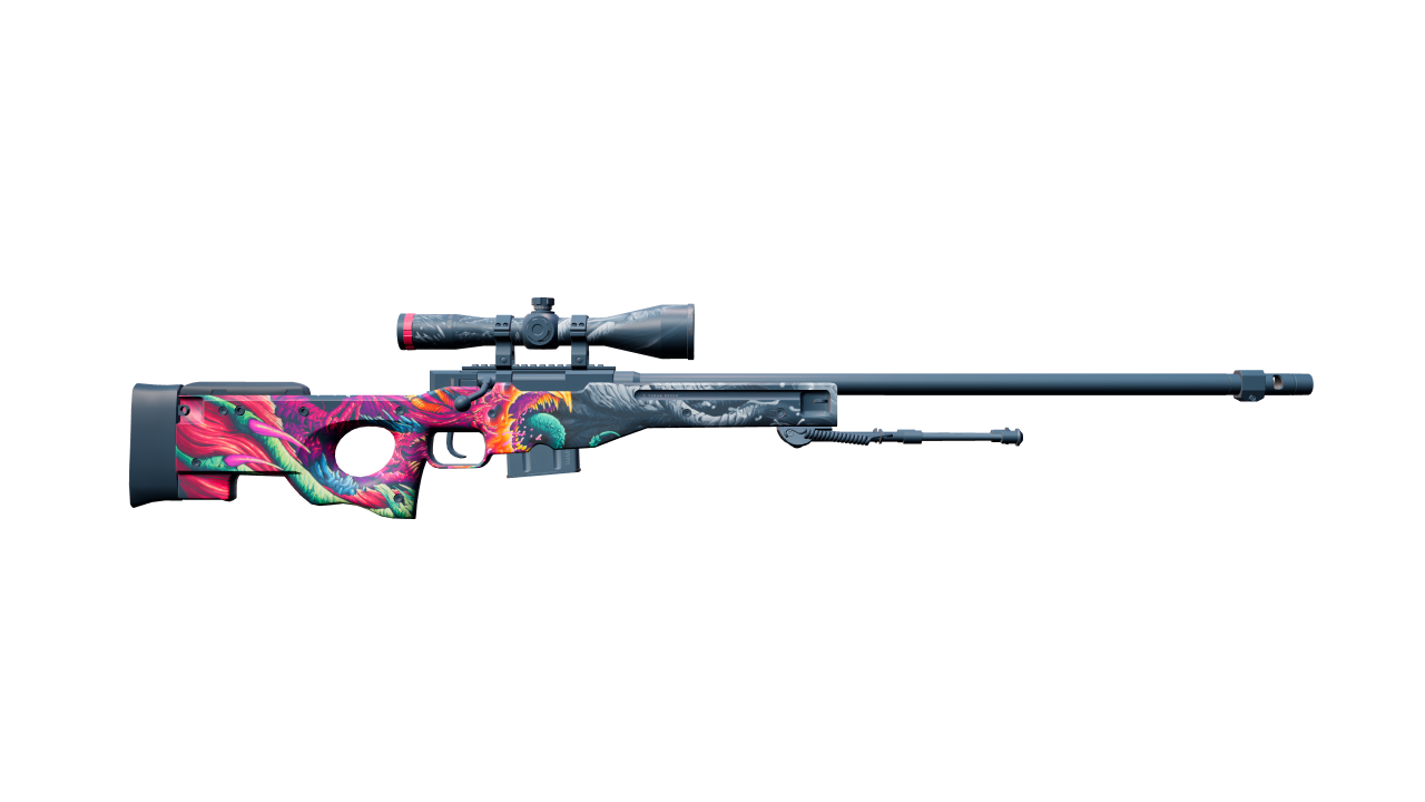 Back view of AWP | Hyper Beast
