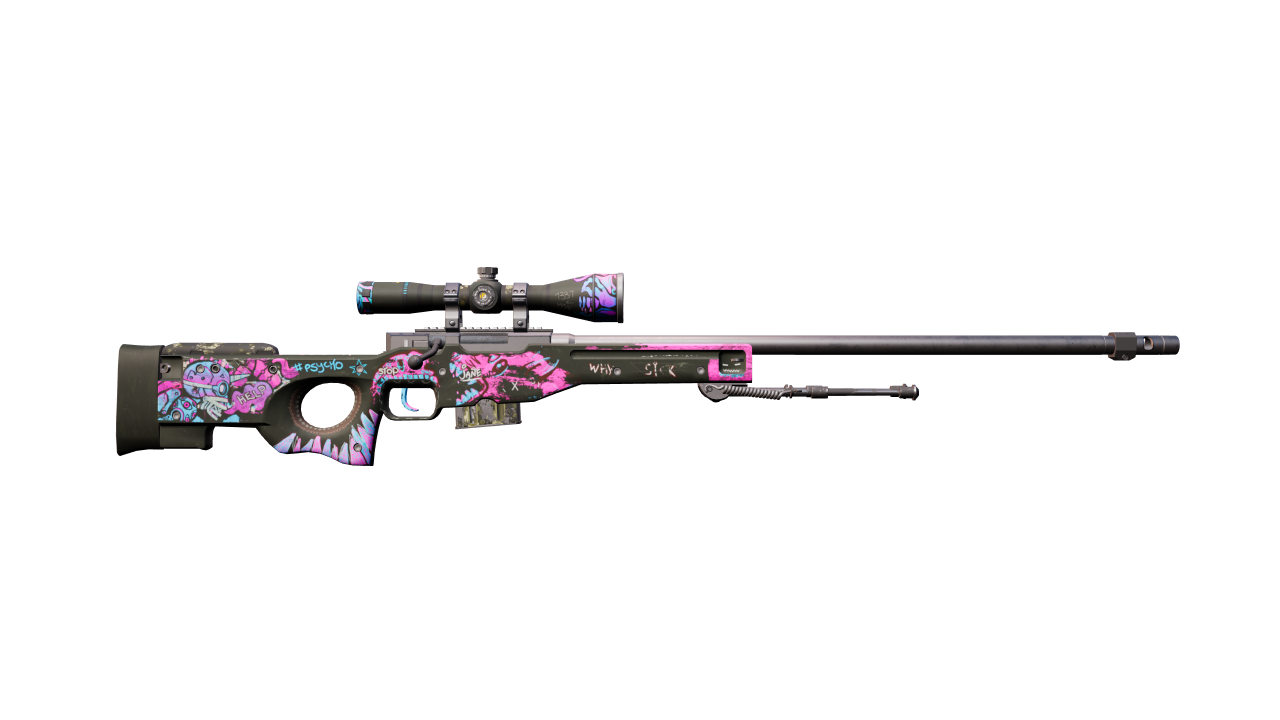 Back view of AWP | Fever Dream