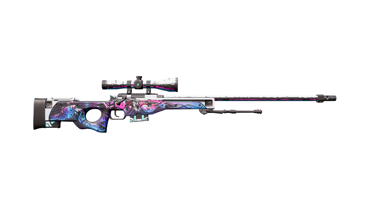 Back view of AWP | Neo-Noir