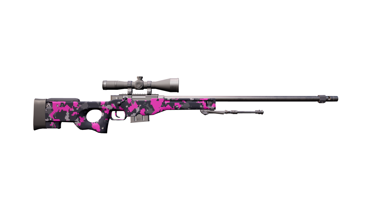 Back view of AWP | Pink DDPAT