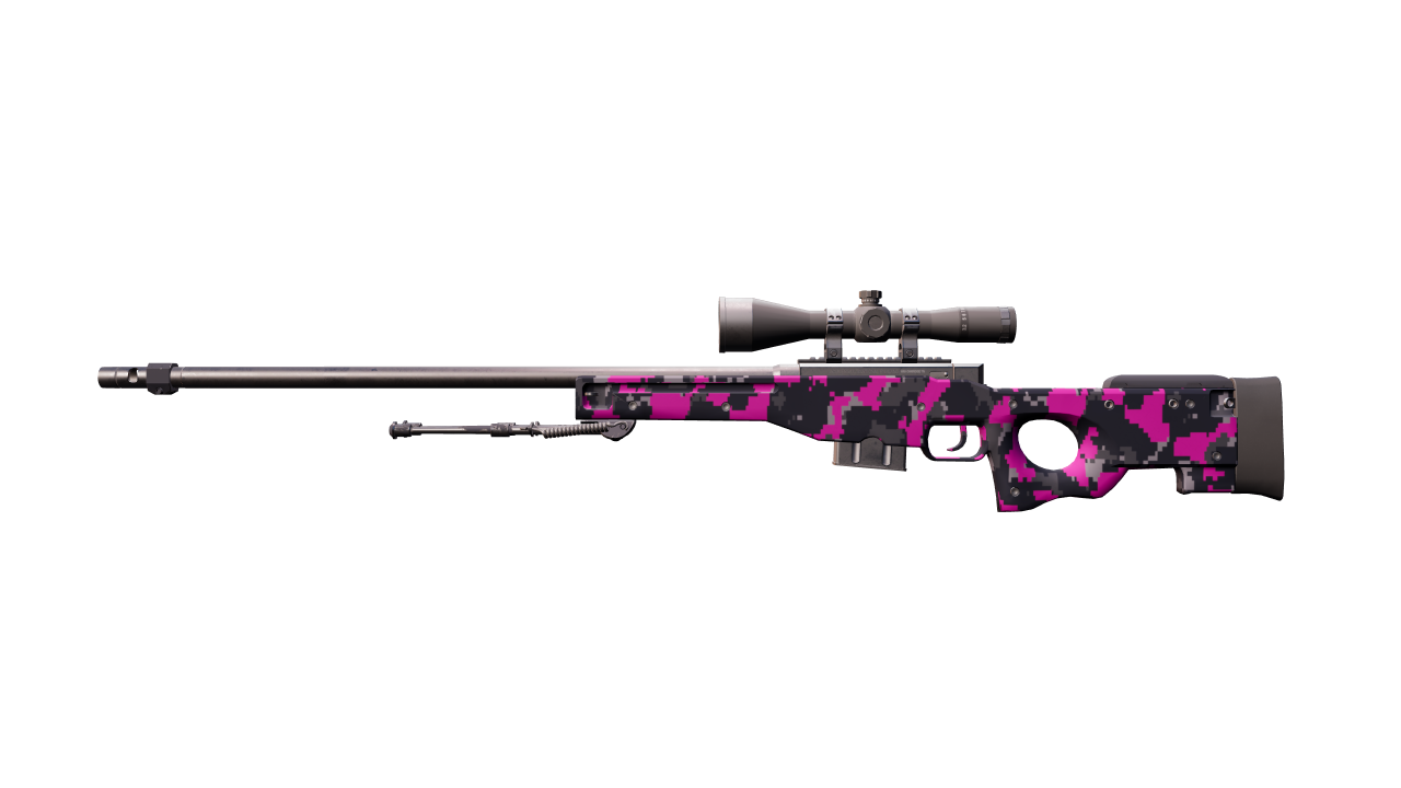 Front view of AWP | Pink DDPAT
